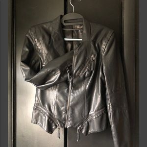 Vegan ‘leather’ moto jacket